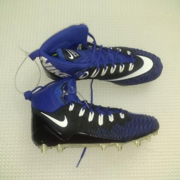 Nike Force Savage Cleats Size 15 Blue/Black/White